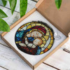 Virgin Mary and Baby Spiritual Art Stained Glass Suncatcher