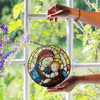 Virgin Mary and Baby Spiritual Art Stained Glass Suncatcher