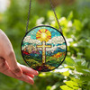 Glory of the Cross Stained Glass Suncatcher