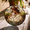 Jesus's Lamb, Stained Glass Suncatcher for Protection