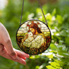 Jesus's Lamb, Stained Glass Suncatcher for Protection