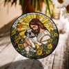 Jesus's Hug, Stained Glass Suncatcher for Comfort