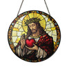 Divine Heart Stained Glass Suncatcher for Faithful Homes