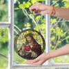 Divine Heart Stained Glass Suncatcher for Faithful Homes