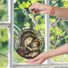 Mother’s Grace Mary and Baby Jesus Glass Suncatcher