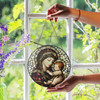 Mother’s Grace Mary and Baby Jesus Glass Suncatcher