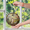 Jesus the Shepherd Stained Glass Suncatcher with Lamb Window Decor