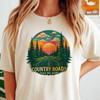 Retro Forest Landscape Youth and Adult Unisex T-shirt, Retro Colorful Forest Landscape T-shirt