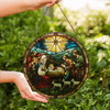 Nativity Scene Stained Glass Suncatcher Christmas Christian Window Hanging Religious Home Decor
