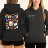 Preppy Retro Teacher Hoodie, Happy First Day of School Tee, Back to School Doodle Sublimation, Cute Teacher Graphic Tee, School Vibes Hoodie