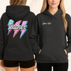 Retro Neon Teacher Hoodie, Checkered Back To School Outfit For Adults And Kids Hoodie