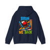 Bruh We Back Teacher Hoodie, Colorful Funny Back To School Outfit For Adults And Kids  Hoodie