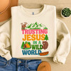 True North Christian Sweatshirt, Trusting Jesus Faith Apparel For Adults And Kids  Sweatshirt