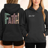 Retro Faith Christian Hoodie, Bible Verse Cross Tee For Adults And Kids Hoodie