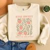 Boho Christian Strawberry, Fruits of the Spirit Sweatshirt Design, Cottagecore Bible Verse, Floral, Sweatshirt