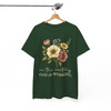In the Waiting God Is Working, Christian Vintage Floral Faith Bible Verse, Wildflower Religious Design, Unisex T-Shirt