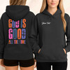 God Is Good All The Time, Christian Bible Verse Hoodie Design, Summer Faith, Religious Tee for Her, Hoodie