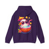 Summerween Ghost Coconut Drink Sublimation Design, Cute Halloween Beach Ghost, Adults And Kids Hoodie