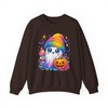 Ghost Halloween Kawaii Pumpkin Drink Rainbow Beanie Ghost Sublimation Pastel Spooky Halloween Adults And Kids Sweatshirt