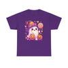 Cute Witch Ghost with Candy and Pumpkins Halloween Shirt for Adults And Kids T-Shirt
