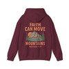 Faith Can Move Mountains, Christian Boho Oversized Retro Jesus, Religious Faith Gift, Hoodie