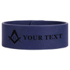 Custom Masonic Simple Shape Symbol Freemason Lodge Gift Engraved Leatherette Cuff Wristband