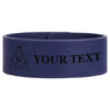 Custom Masonic Lines Marking Symbol Freemason Lodge Gift Engraved Leatherette Cuff Wristband