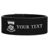 Custom Rose of the Seven Seals Symbol Freemason Chapter Gift Engraved Leatherette Cuff Wristband