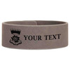 Custom Rose of the Seven Seals Symbol Freemason Chapter Gift Engraved Leatherette Cuff Wristband