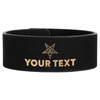 Custom OES PHA Pentagon Up Symbol Chapter Gift Engraved Leatherette Cuff Wristband