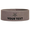 Custom OES PHA Pentagon Up Symbol Chapter Gift Engraved Leatherette Cuff Wristband