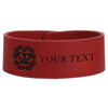 Custom Order of the Amaranth Symbol Freemason Court Gift Engraved Leatherette Cuff Wristband