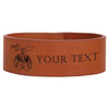 Custom Daughters of the Sphinx Symbol Freemason Temple Gift Engraved Leatherette Cuff Wristband