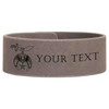 Custom Daughters of the Sphinx Symbol Freemason Temple Gift Engraved Leatherette Cuff Wristband