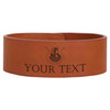 Custom Imperial Court Symbol Freemason Court Gift Engraved Leatherette Cuff Wristband