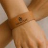 Custom Cryptic Council Royal Select Masters Symbol Freemason Gift Engraved Leatherette Cuff Wristband