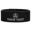 Custom Holy Royal Arch Triple Tau Symbol Chapter Gift Engraved Leatherette Cuff Wristband