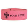 Custom Wing Down Rite of Scottish 33rd Symbol Lodge Gift Engraved Leatherette Cuff Wristband