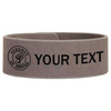 Customi Shriners Circle Symbol Freemason Temple Gift Engraved Leatherette Cuff Wristband