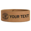 Customi Shriners Circle Symbol Freemason Temple Gift Engraved Leatherette Cuff Wristband