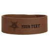 Custom OES Worthy Patron Masonic Symbol Chapter Gift Engraved Leatherette Cuff Wristband