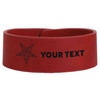 Custom OES Pentagon Down Symbol Chapter Gift Engraved Leatherette Cuff Wristband