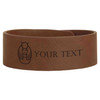 Custom Imperial Court Front Symbol Freemason Court Gift Engraved Leatherette Cuff Wristband