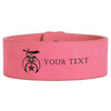 Custom Daughters of the Sphinx Bolden Symbol Freemason Temple Gift Engraved Leatherette Cuff Wristband