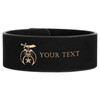Custom Daughters of the Sphinx Bolden Symbol Freemason Temple Gift Engraved Leatherette Cuff Wristband