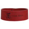 Custom Daughters of the Sphinx Bolden Symbol Freemason Temple Gift Engraved Leatherette Cuff Wristband