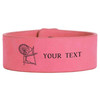 Custom Heroines of Jericho Spinning Wheel Symbol Freemason Court Gift Engraved Leatherette Cuff Wristband