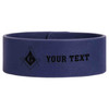 Custom Mason Symbol Masonic Measure Edges Freemason Lodge Gift Engraved Leatherette Cuff Wristband