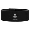 Custom Mason Symbol Masonic Outlined Pattern Freemason Lodge Gift Engraved Leatherette Cuff Wristband