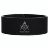 Custom Mason Symbol Masonic Sparse Freemason Lodge Gift Engraved Leatherette Cuff Wristband